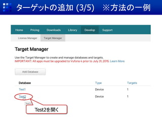 確認
NGGOOD
ImageTargetの子として登録
ドラッグ&ドロップ
使用するターゲットの子要素
としてCGを追加すること
 