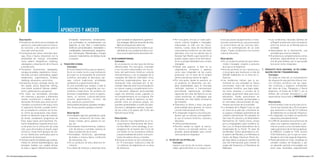 6                                                APENDICES Y ANEXOS
                      Descripción:                                    brindando tratamientos revitalizantes.            gran variedad en alojamiento, gastrono-           •	Por	una	parte,	vincula	un	vasto	patri-          tural que posee equipamientos e insta-           •	Las	condiciones	naturales	óptimas	de	
                      •	Existencia	de	oferta	de	actividades	de	       Las actividades se complementan con               mía, bodegas, fábricas de aceite de oliva,          monio cultural tangible e intangible,           laciones astronómicas, que promueven               la Región la valorizan como escenarios
                        aventura y naturaleza para el merca-          deportes al aire libre y tratamientos             fábricas de queso de cabra, etc.                    relacionado no sólo con los monu-               el conocimiento de las ciencias natu-              entre los únicos en el Mundo para la
                        do nacional, y de andinismo para el           estéticos personalizados. Actividades o         •	Ofrece	a	los	productores	rurales	la	po-             mentos, ruinas, sitios de recordación           rales y la contemplación de un cielo               actividad.
                        mercado internacional.                        modalidades: balneoterapia, fangotera-            sibilidad de una unidad económica ex-               y documentos históricos con alto valor          limpio. Puede combinarse con turismo             •	Admiradores	 de	 la	 Astronomía,	 una	
                      •	Compuesta	por	áreas	naturales	(pai-           pia, hidroterapia. Masoterapia y terapia          tra a su principal fuente de producción.            educativo, sino con los valores que el          cultural educativo.                                actividad que crece en adeptos.
                        saje, flora y fauna silvestres) con la        corporal: tratamientos de belleza facial                                                              General San Martín supo transmitir al                                                            •	El	producto	es	complementario	a	otros	
                        posibilidad de realizar actividades           y corporal.                               5. RUTA SANMARTINIANA.                                      pueblo cuyano, quien lo ha internaliza-         Descripción:                                       atractivos, especialmente en escena-
                        como safaris fotográficos, trekking,                                                         Concepto:                                              do en su propia identidad cono un bien          •	Es	un	producto	potencial	para	desa-              rios de gran belleza, por lo que puede
                        cabalgatas y observación de la Fauna 4. TRADICIóN CUyANA.                                    Es un producto con dos tipos de ofertas                intangible.                                       rrollar, innovador, original y exclusivo         funcionar como integrador.
                        y senderismo.                              Concepto:                                         diferenciadas. Por una parte, orientado              •	Desde	 este	 aspecto,	 si	 bien	 es	 un	          de Cuyo en la Argentina.
                      •	Terrestres:	 ascensiones,	 cabalgatas,	    Es la actividad turística que se desarro-         a los circuitos relacionados con los va-               subproducto, enriquece y aparece                •	Articula	acciones	en	las	4	provincias	y	 7. PRODUCTO RUTA NACIONAL 40 EN COMBI-
                        canopy, escaladas, espeleismo, moun-       lla en un medio rural y cuya motivación           lores del patrimonio histórico cultural                como nexo integrador de las cuatro                6 municipios que involucran a más de        NACIóN CON RN 7 PANAMERICANA.
                        tain bike, out door, overlanding, rappel,  principal es la búsqueda de atractivos            sanmartinianos y con la epopeya de la                  provincias con el resto de la amplia              200.000 habitantes en su área de in-          Concepto:
                        senderismo, supervivencia, tirolesa,       turísticos asociados al descanso, pai-            campaña del Ejército Libertador como                   oferta cultural que ofrece la región.             fluencia.                                     Sin duda se trata de un multiproducto
                        trekking, vulcanismo, entre otros.         saje, cultura tradicional, actividades            atractivos preponderantes (que es la                 •	Por	 otra	 parte,	 desde	 la	 aventura,	 es	    •	Las	 tendencias	 indican	 que	 la	 as-        de integración que permite ofrecer ma-
                      •	Acuáticas:	buceo,	canotaje,	ducky,	Jet	    campestres y gastronomía típica.                  motivación más solicitada por la de-                   un producto en desarrollo, con am-                tronomía es una actividad en franco           cro circuitos turísticos con las regio-
                        Ski, kayak, pesca deportiva, rafting,      Es una actividad que integra a toda la            manda). Además está muy enraizada en                   plias posibilidades para el mercado               crecimiento, fuera del círculo exclu-         nes turísticas y espacios colindantes
                        river board, windsurf. Aéreas: aladel-     comunidad rural y resguarda sus cos-              la cultura cuyana y complementa turis-                 calificado nacional e internacional,              sivamente científico, que logra adep-         del resto de Cuyo, Patagonia, y Norte
                        tismo, globonáutica, parapente.            tumbres y tradiciones. Se combina con             mo educativo. Adquiere particularidad                  permitiendo experiencias increíbles               tos entre amantes y curiosos de la            Argentino. A través de la RN 7, con el
                      •	De	 nieve:	 las	 actividades	 ofrecidas	   distintas modalidades como el agrotu-             según las distintas zonas, jugando un                  siguiendo las rutas del Ejército en las           actividad, igualmente ideal para tours        ámbito del corredor bioceánico y con
                        son diversas y apuntan a diferentes        rismo, el turismo cultural-educativo,             rol complementario, en su mayoría. Por                 cuatro provincias, en cabalgatas que              educativos. Puede posicionarse en             expectativas hacia todo el MERCOSUR.
                        niveles económicos y edades de la          turismo gastronómico, turismo del                 otra parte, desde la aventura, se des-                 atraviesan los más bellos escenarios              mercados nacionales jerarquizados y
                        demanda. Permiten que, tanto los afi-      vino, aventura y ecoturismo.                      prende como un producto propio, con                    de montaña.                                       en mercados internacionales de seg-           Descripción:
                        cionados a la práctica del esquí como      Asocia estancias típicas, posadas campes-         grandes posibilidades a través de expe-              •	Diversifica	 la	 oferta	 y	 tiene	 una	 gran	     mentos exclusivos de la actividad.             •	Entre	ambas	rutas	se	articulan	accio-
                        el segmento familiar, puedan disfru-       tres, fincas, puestos, granjas y chacras.         diciones y cabalgatas andinas, siguien-                potencialidad para generar un macro             •	La	fortaleza	de	la	Región	Cuyo	es	que	           nes en las 4 provincias y 35 municipios
                        tar su estadía en contacto con la nie-                                                       do las rutas y los pasos del Cruce del                 circuito internacional con Chile.                 es única en el país por concentrar en            que involucran a más de 3,2 millones
                        ve. Entre las propuestas más impor-        Descripción:                                      Ejército hacia Chile.                                •	Es	integrador	respecto	a	los	otros	pro-           su espacio complejos astronómicos de             de habitantes en su área de influencia.
                        tantes se destacan esquí de travesía,      •	Actividades	agrícolo-ganaderas:	poda,	                                                                 ductos que se asocian principalmen-               carácter internacional. Por ejemplo, en        •	Es	integrador	con	todos	los	productos	
                        de fondo, snowboard, programas de             cosechas, recolección de frutos, des-          Descripción:                                           te con el turismo histórico, cultural y           San Juan El Leoncito y el Observatorio           expuestos precedentemente.
                        Easy esquí (para principiantes), Ex-          trezas criollas, yerra, paseos en sul-          •	Un	atractor	muy	importante	es	el	re-                educativo.                                        Astronómico Dr. Carlos Cesco, únicas           •	La	RN	40,	atraviesa	once	provincias	de	
                        treme Expeditions (expediciones fue-          qui, etc.                                         conocimiento internacional del Gene-              •	Unifica	temáticamente.                            por su originalidad y valor científico; en       estas tres regiones argentinas y per-
                        ra de pista con la utilización de snow     •	Actividades	Gastronómicas:	elabora-                ral San Martín como estratega, la en-             •	Permite	 vender	 la	 región	 al	 merca-           San Luis, el Parque Astronómico de la            mite el acceso a cinco enclaves decla-
                        cats, para aficionados al esquí), esquí       ción de dulces y comidas caseras en               vergadura de la hazaña del Cruce de                 do interno y al mercado externo, con              Universidad de La Punta “El solar de             rados patrimonio de la Humanidad por
                        nocturno, Snow Park (parque de nie-           base a productos de la zona.                      Los Andes en los escenarios andinos                 grandes potencialidades para crecer               las Miradas” (único observatorio a cie-          la UNESCO. Creada en 1935, recorre
                        ve con obstáculos artificiales para la     •	Actividades	 folclóricas:	 aprendizaje	            y la personalidad del prócer como pro-              como producto integrador.                         lo abierto del Mundo); y en Mendoza el           5.224 kilómetros, por lo que es consi-
                        realización de destrezas).                    de bailes y música típica, confección             motor de valores éticos y morales.                                                                    Centro de Rayos Cósmicos Pierre Au-              derada la ruta más larga de Argentina.
                      •	Termas	y	salud:	actividades	que	se	desa-      de artesanías, etc.                             •	Articula	acciones	en	las	4	provincias	y	     6. RUTAS DE LAS ESTRELLAS.                               ger (que lidera un proyecto científico de      •	Particularmente	en	Cuyo,	constituye	un	
                        rrollan en centros balneoterápicos, spa    •	Es	un	producto	de	alta	cobertura	te-               en 19 municipios. Involucra a más de              Concepto:                                           una red internacional para conocer el            corredor turístico de excepción, y por
                        termales, hoteles con unidad termal,          rritorial.                                        1,6 millones de habitantes en su área             Implica una forma de turismo respon-                origen del Universo) y el Planetario de          su ubicación permite encrucijadas con
                        en base a aguas hidrotermominerales,       •	La	oferta	de	servicios	y	atractivos	tiene	         de influencia.                                    sable, generalmente en un espacio na-               Malargüe.                                        otras rutas nacionales, especialmente


250 / Plan Federal Estratégico de Turismo Sustentable                                                                                                                                                                                                                                                 Capítulo 6: Apéndices y Anexos / 251
 