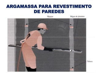ARGAMASSA PARA REVESTIMENTO
DE PAREDES
 