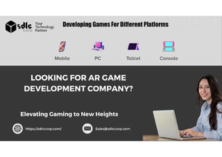 AR Game Development and Services Company