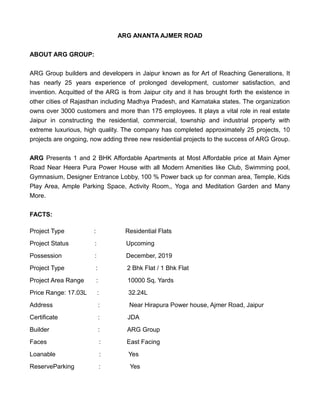 Arg Development Arg ananta | PDF