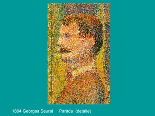 1884 Georges Seurat  Parade  (detalle) 