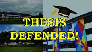 THESIS FOR CRIMINOLOGY STUDENTS - PRESENTATION
