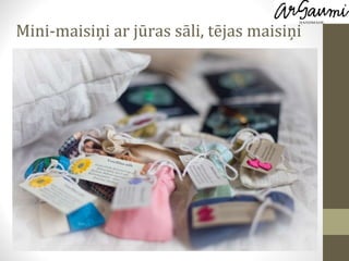 Mini-maisiņi ar jūras sāli, tējas maisiņi 