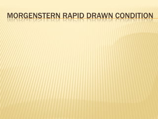 MORGENSTERN RAPID DRAWN CONDITION
 