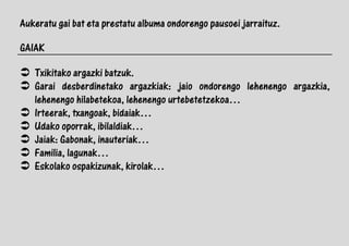 Argazki albuma prestatzen