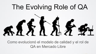 Como evolucionó el modelo de calidad y el rol de
QA en Mercado Libre
The Evolving Role of QA
 