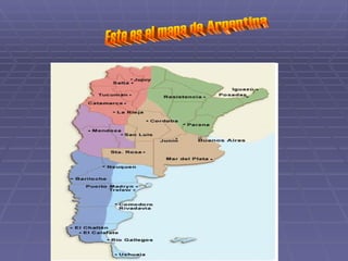 Este es el mapa de Argentina 