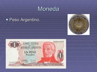 Moneda Peso Argentino. 