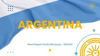 ARGENTINA
Alexia Raquel Ceceña Moroyoqui - 19021162
 