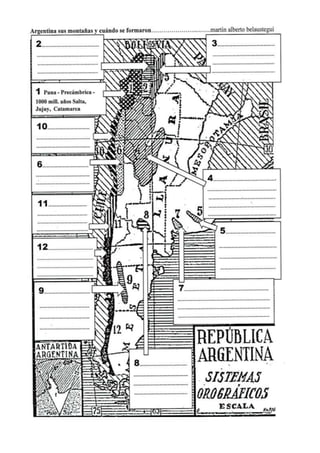  Argentina sus montañas y cuándo se formaron