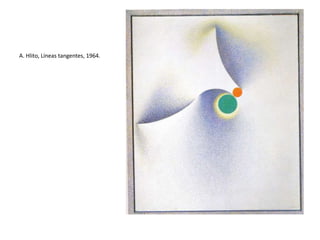 A. Hlito, Líneas tangentes, 1964.
 