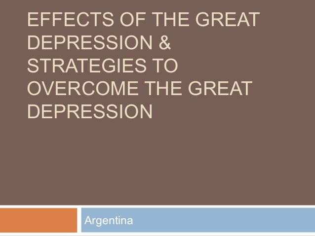 effects of the great depression