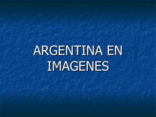 ARGENTINA EN   IMAGENES 