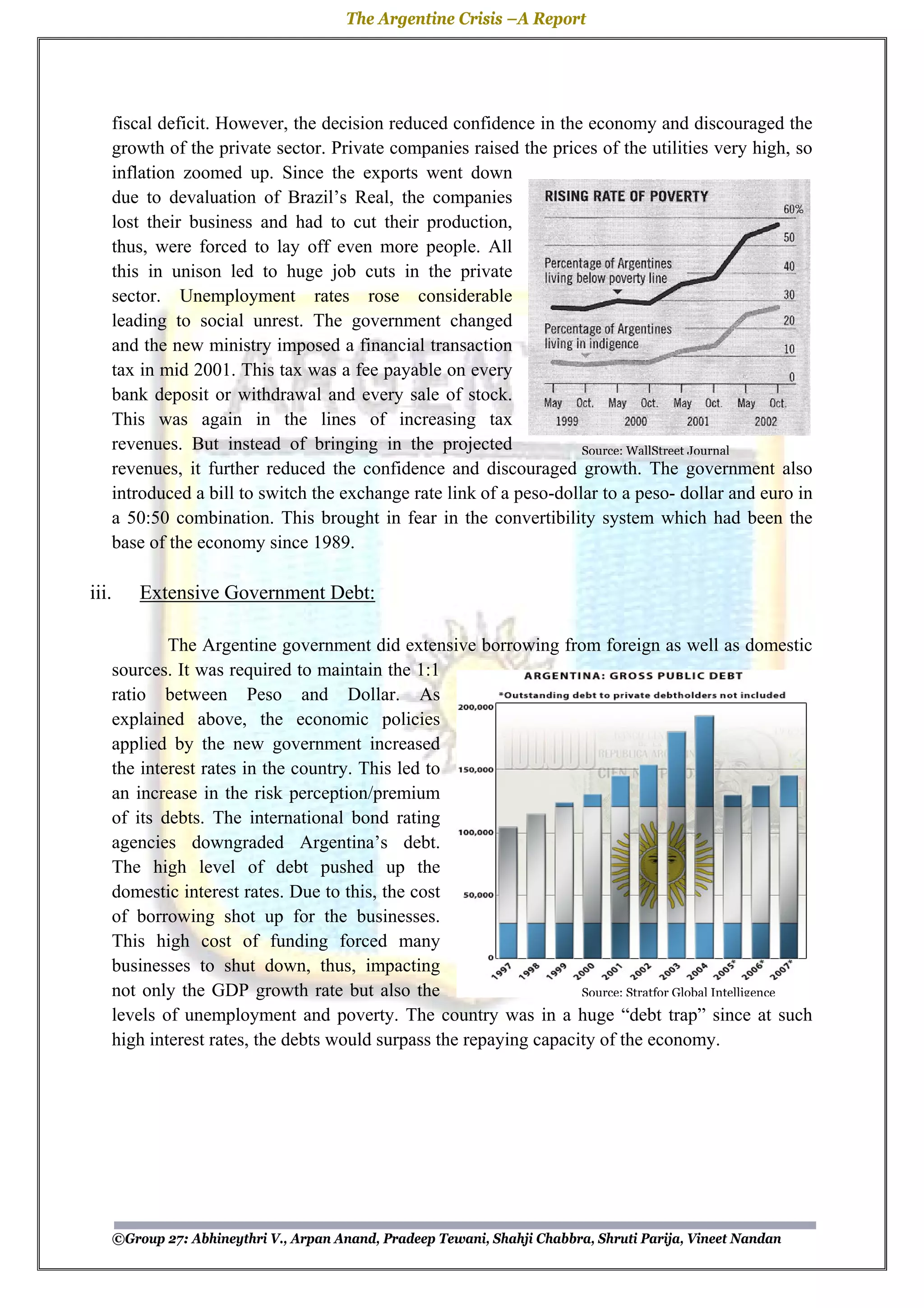 Argentina Financial Crisis 1999-2002 | PDF