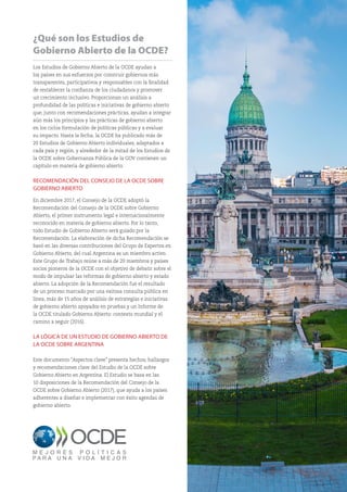 ¿Qué son los Estudios de
Gobierno Abierto de la OCDE?
Los Estudios de Gobierno Abierto de la OCDE ayudan a
los países en s...