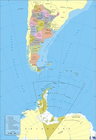 Argentina, mapa político