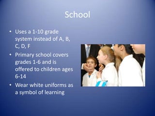 ClothesSimilar to the clothing of AustraliaFarmers usually wear a hat, a poncho, and pants tucked into bootsGaucho is the name for the style of clothing Argentinian farmers wear