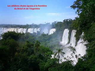 Les célèbres chutes Iguazu à la frontière du Brésil et de l’Argentine 