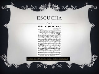 ESCUCHA

Listen to El Choclo here. Lyrics included!

 