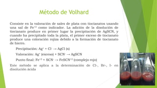Agscn Volumetría por precipitación Equipo #6 Quimica Analitica | PPTX