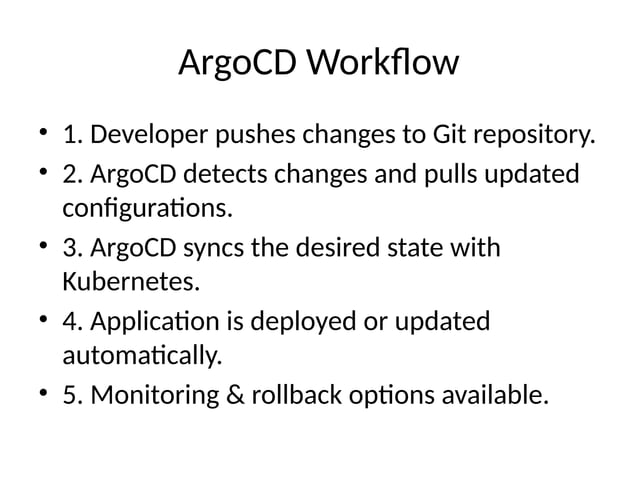 ArgoCD_Presentation overview and git ops | PPTX
