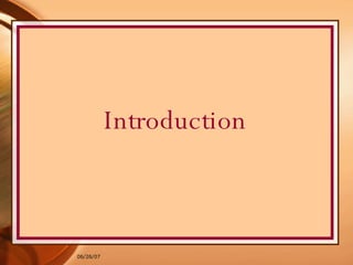 Introduction 