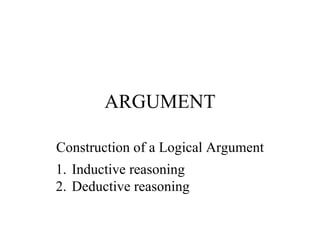 Argument | PPT