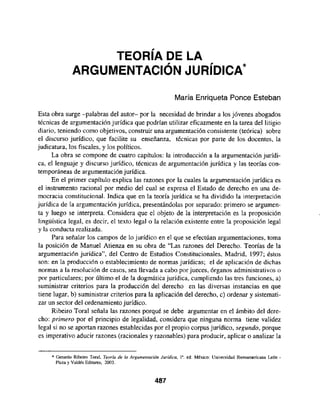 Argumentación Jurídica UNAM