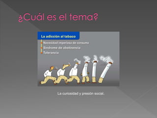La curiosidad y presión social. 
 