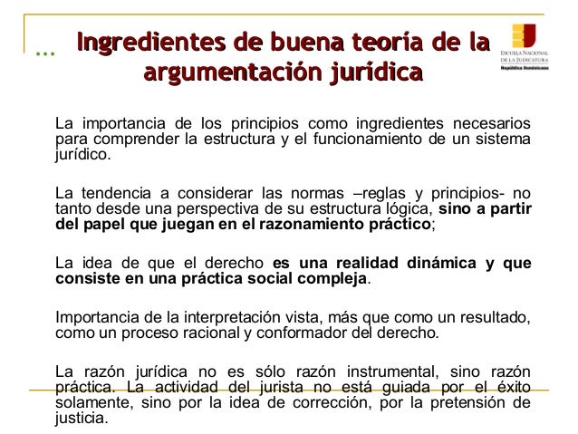 ENJ-200 Importancia de la Argumentación Jurídica.