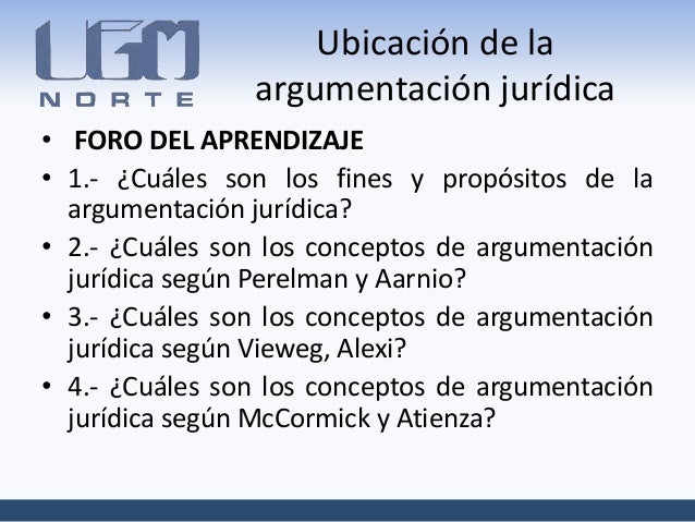 Argumentación jurídica unidad 4