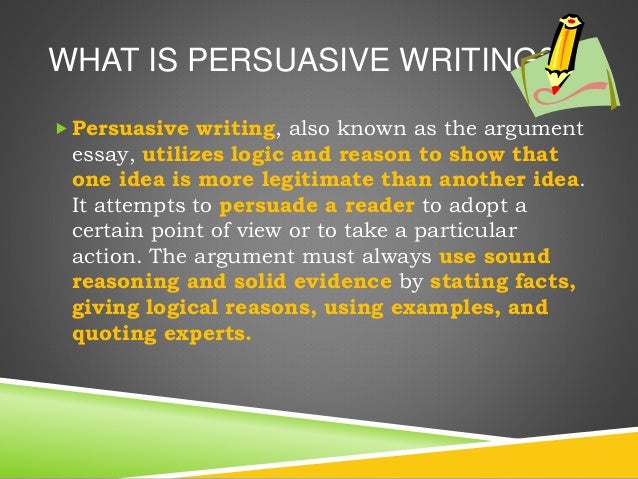 argument and persuasion examples