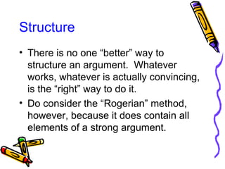 Structured Arguments Argumentation | PPT