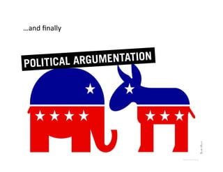 …and	
  ﬁnally	
  



POLITICAL A RGUMENTATION
 