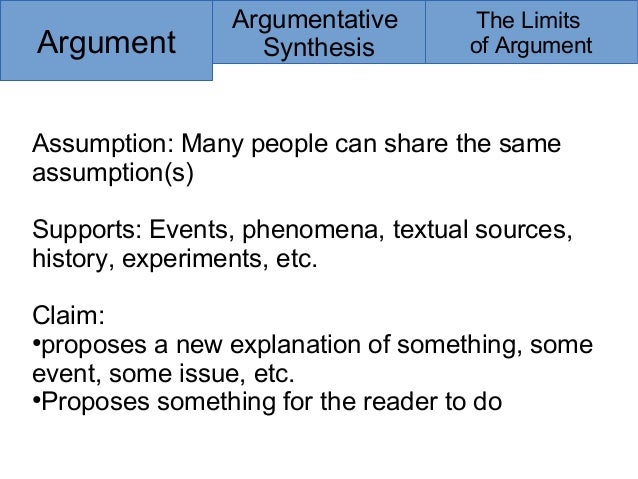 argumentative synthesis example