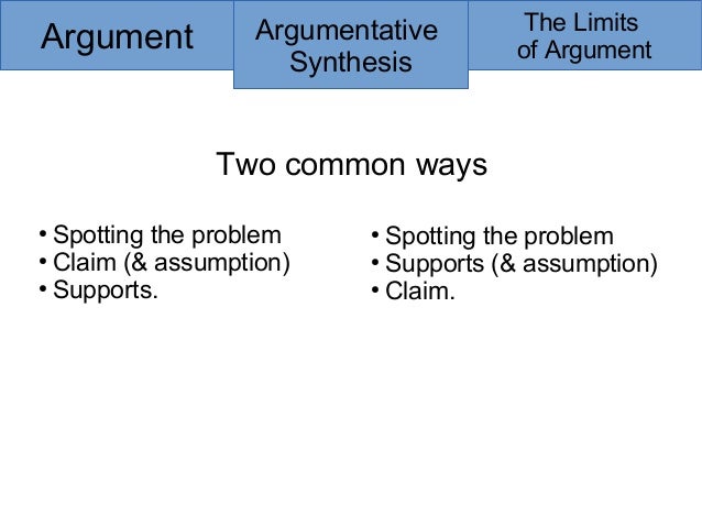 argumentative synthesis example