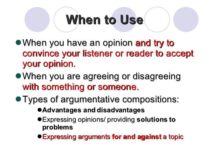 Essay of argumentation