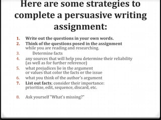 Argumentative essay | PPTX