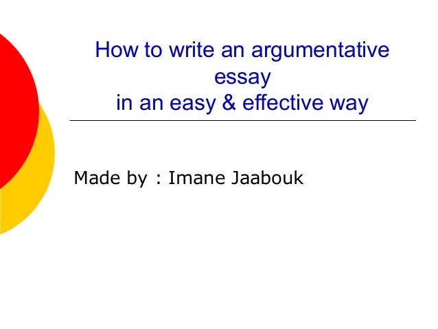 argumentative essay a argumentative essay