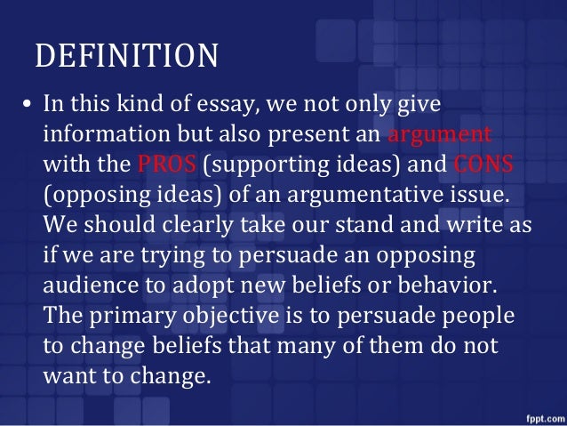 meaning of persuasive paragraph