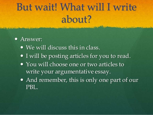 argumentative essay articles
