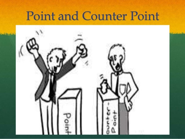 How to write a point counterpoint essay