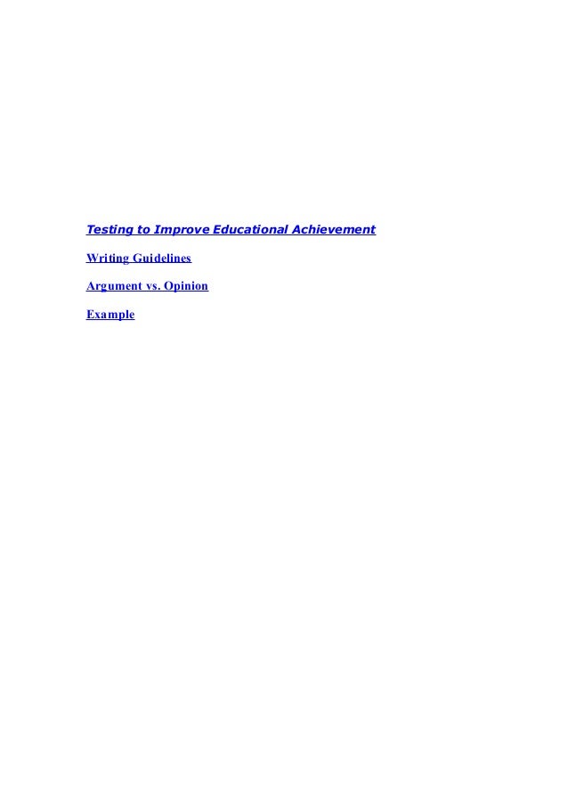 How do you write an argumentative essay