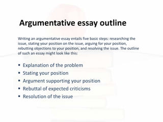 rebuttal is essay