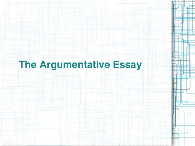 argumentative essay slides