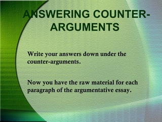 Argumentative essays | PPT
