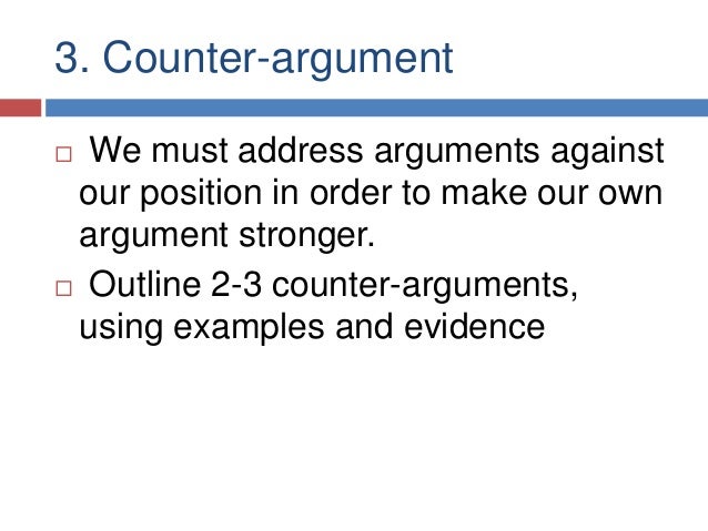 open closed and counter argument thesis statements