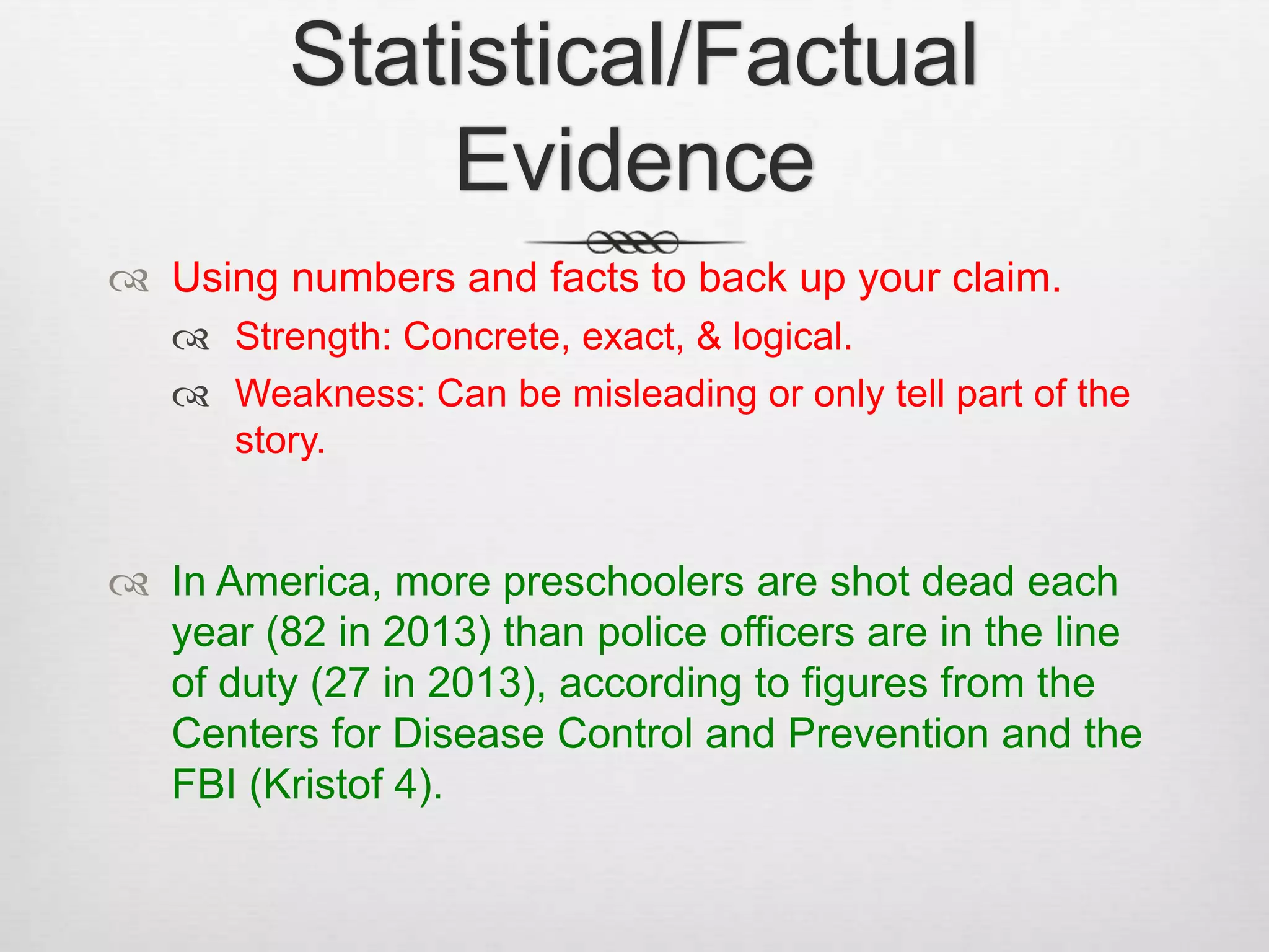 Argumentative evidence and commentary | PPTX