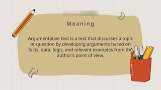 ARGUMENTATIVE TEXT untuk belajar inggris.pptx